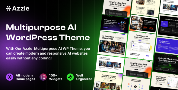 Azzle Preview Wordpress Theme - Rating, Reviews, Preview, Demo & Download