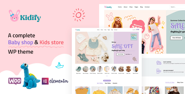 Baby Clothing Preview Wordpress Theme - Rating, Reviews, Preview, Demo & Download
