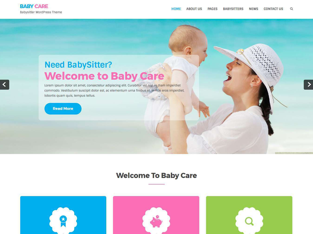 Babycare Preview Wordpress Theme - Rating, Reviews, Preview, Demo & Download