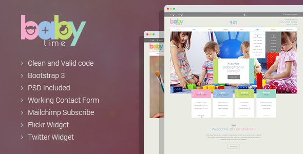 BabyTime Preview Wordpress Theme - Rating, Reviews, Preview, Demo & Download