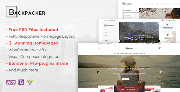 Backpacker Preview Wordpress Theme - Rating, Reviews, Preview, Demo & Download