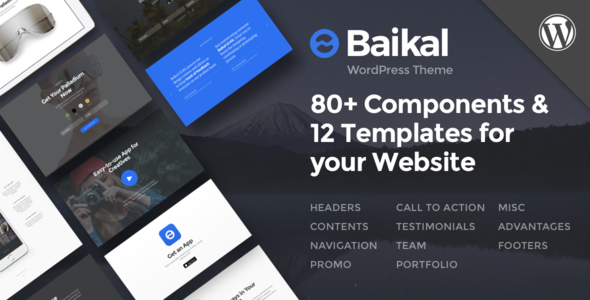 Baikal Preview Wordpress Theme - Rating, Reviews, Preview, Demo & Download