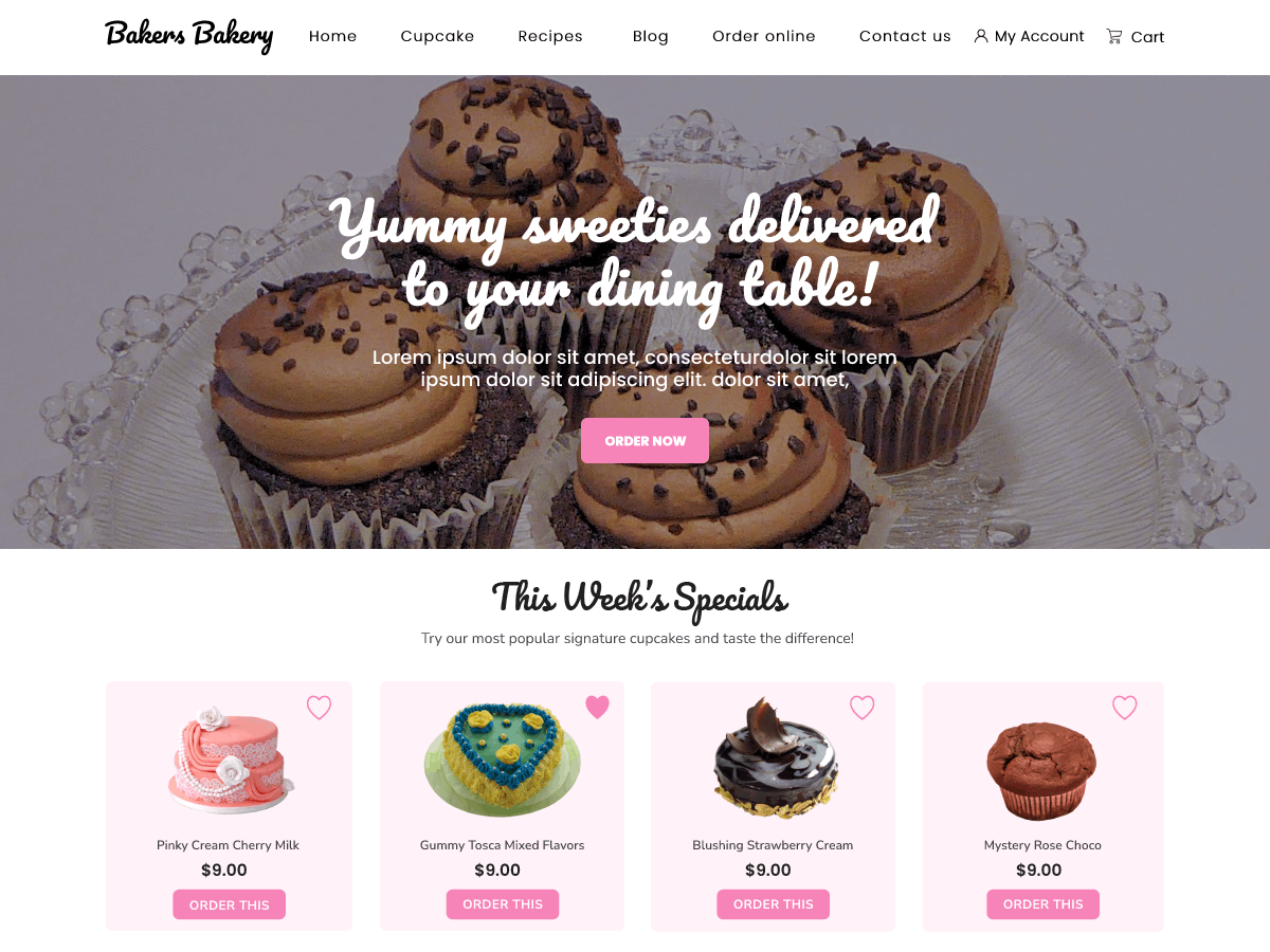 Bakers Bakery Preview Wordpress Theme - Rating, Reviews, Preview, Demo & Download