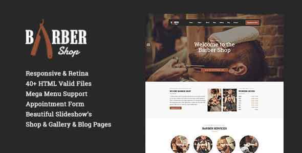 Barber Shop Preview Wordpress Theme - Rating, Reviews, Preview, Demo & Download