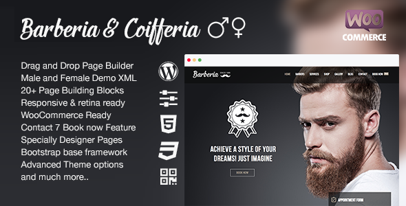 Barberia Preview Wordpress Theme - Rating, Reviews, Preview, Demo & Download