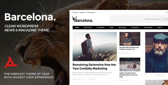 Barcelona Preview Wordpress Theme - Rating, Reviews, Preview, Demo & Download