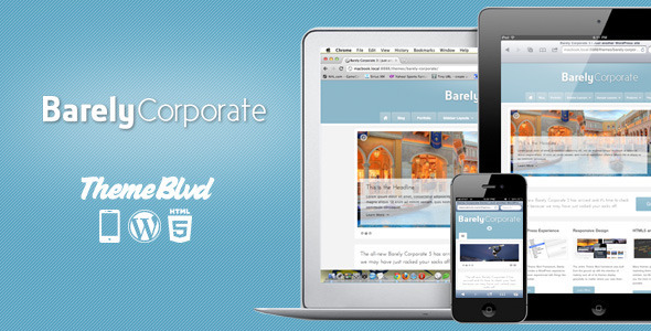 Barely Corporate Preview Wordpress Theme - Rating, Reviews, Preview, Demo & Download