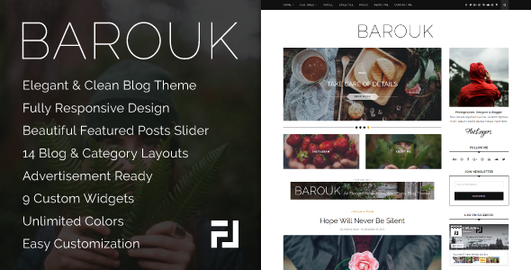 Barouk Preview Wordpress Theme - Rating, Reviews, Preview, Demo & Download
