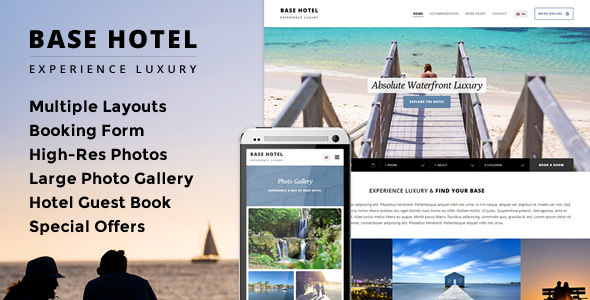 Base Hotel Preview Wordpress Theme - Rating, Reviews, Preview, Demo & Download