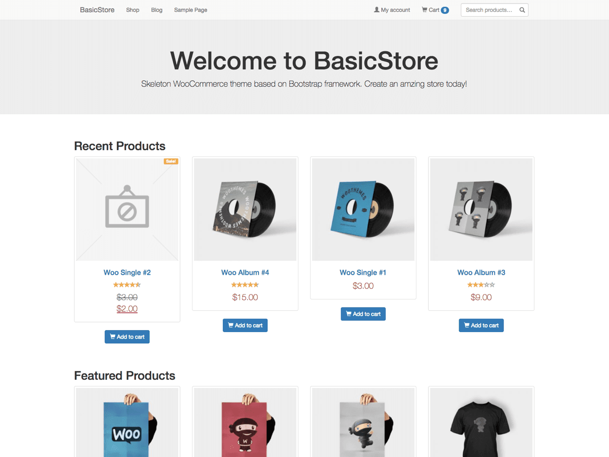 BasicStore Preview Wordpress Theme - Rating, Reviews, Preview, Demo & Download