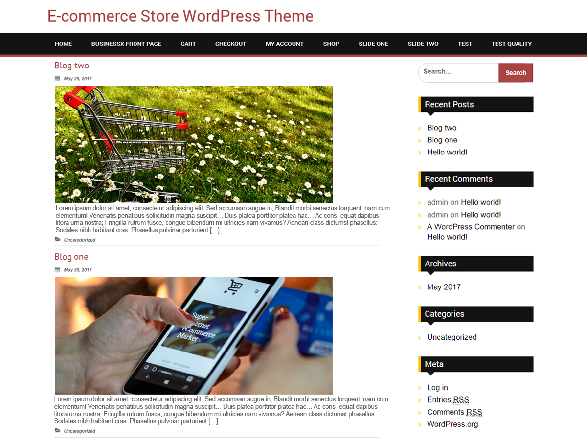 BB Ecommerce Preview Wordpress Theme - Rating, Reviews, Preview, Demo & Download