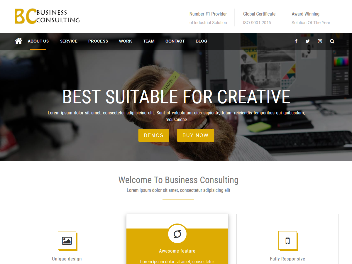 BC Business Preview Wordpress Theme - Rating, Reviews, Preview, Demo & Download