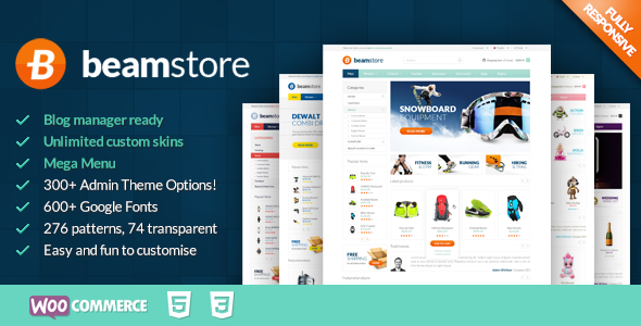 BeamStore Preview Wordpress Theme - Rating, Reviews, Preview, Demo & Download