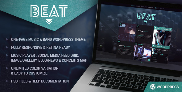 Beat Preview Wordpress Theme - Rating, Reviews, Preview, Demo & Download