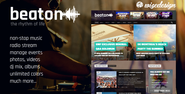 Beaton Preview Wordpress Theme - Rating, Reviews, Preview, Demo & Download