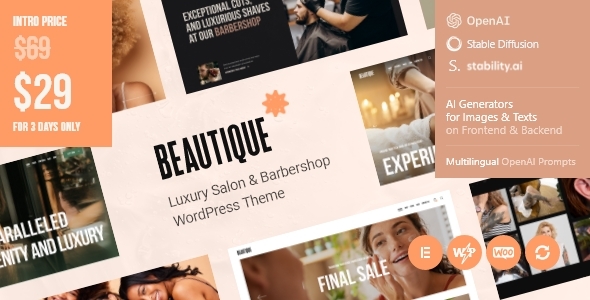 Beautique Preview Wordpress Theme - Rating, Reviews, Preview, Demo & Download