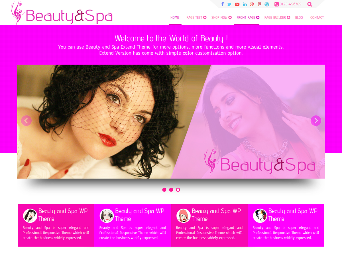 Beauty And Preview Wordpress Theme - Rating, Reviews, Preview, Demo & Download