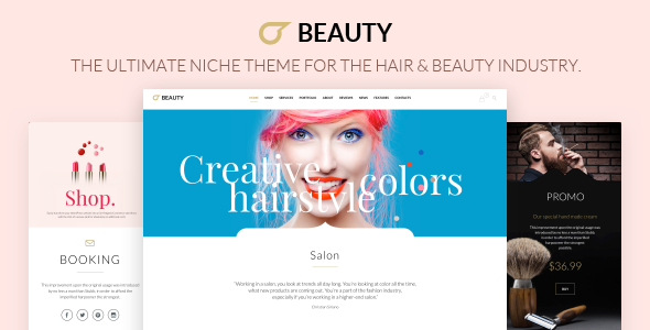 Beauty Hair Preview Wordpress Theme - Rating, Reviews, Preview, Demo & Download