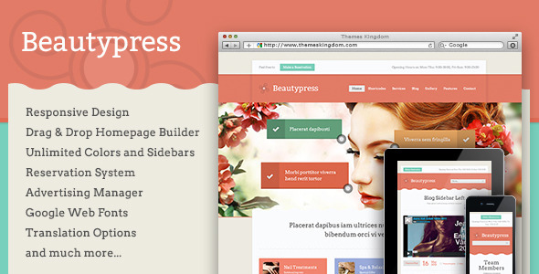 BeautyPress Preview Wordpress Theme - Rating, Reviews, Preview, Demo & Download