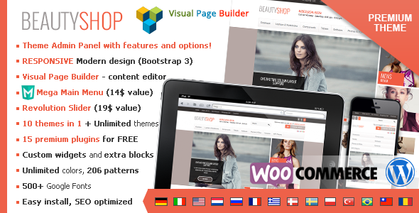 BeautyShop Preview Wordpress Theme - Rating, Reviews, Preview, Demo & Download