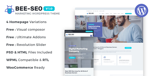 Bee SEO Preview Wordpress Theme - Rating, Reviews, Preview, Demo & Download