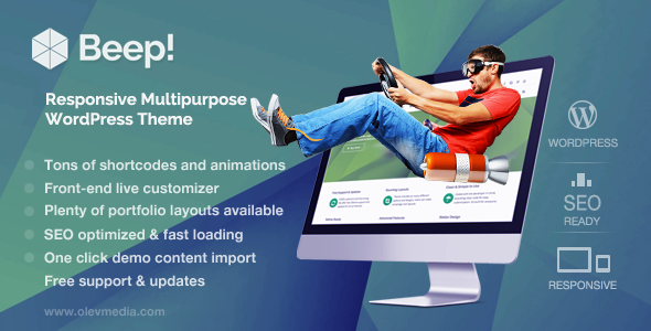 Beep Preview Wordpress Theme - Rating, Reviews, Preview, Demo & Download