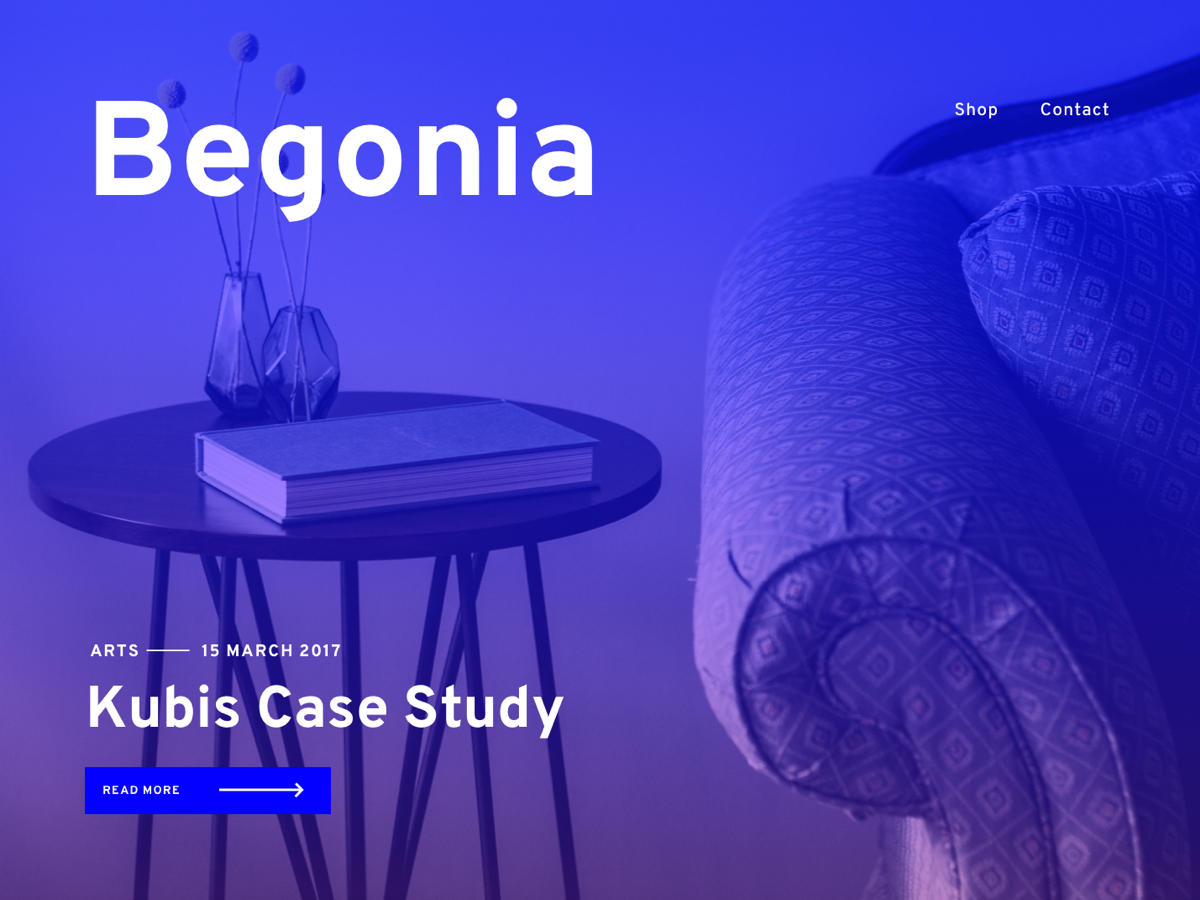 Begonia Lite Preview Wordpress Theme - Rating, Reviews, Preview, Demo & Download