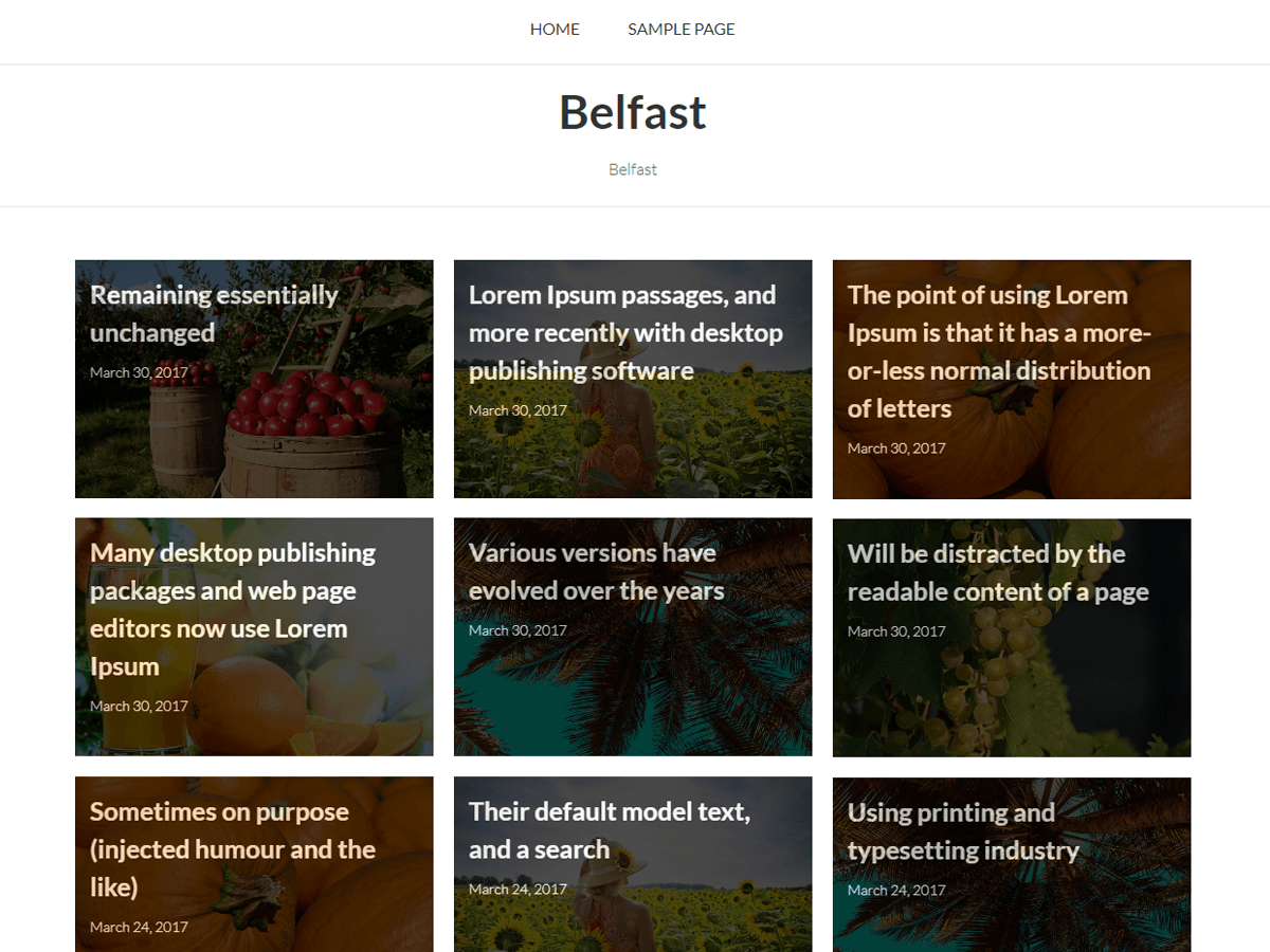 Belfast Preview Wordpress Theme - Rating, Reviews, Preview, Demo & Download