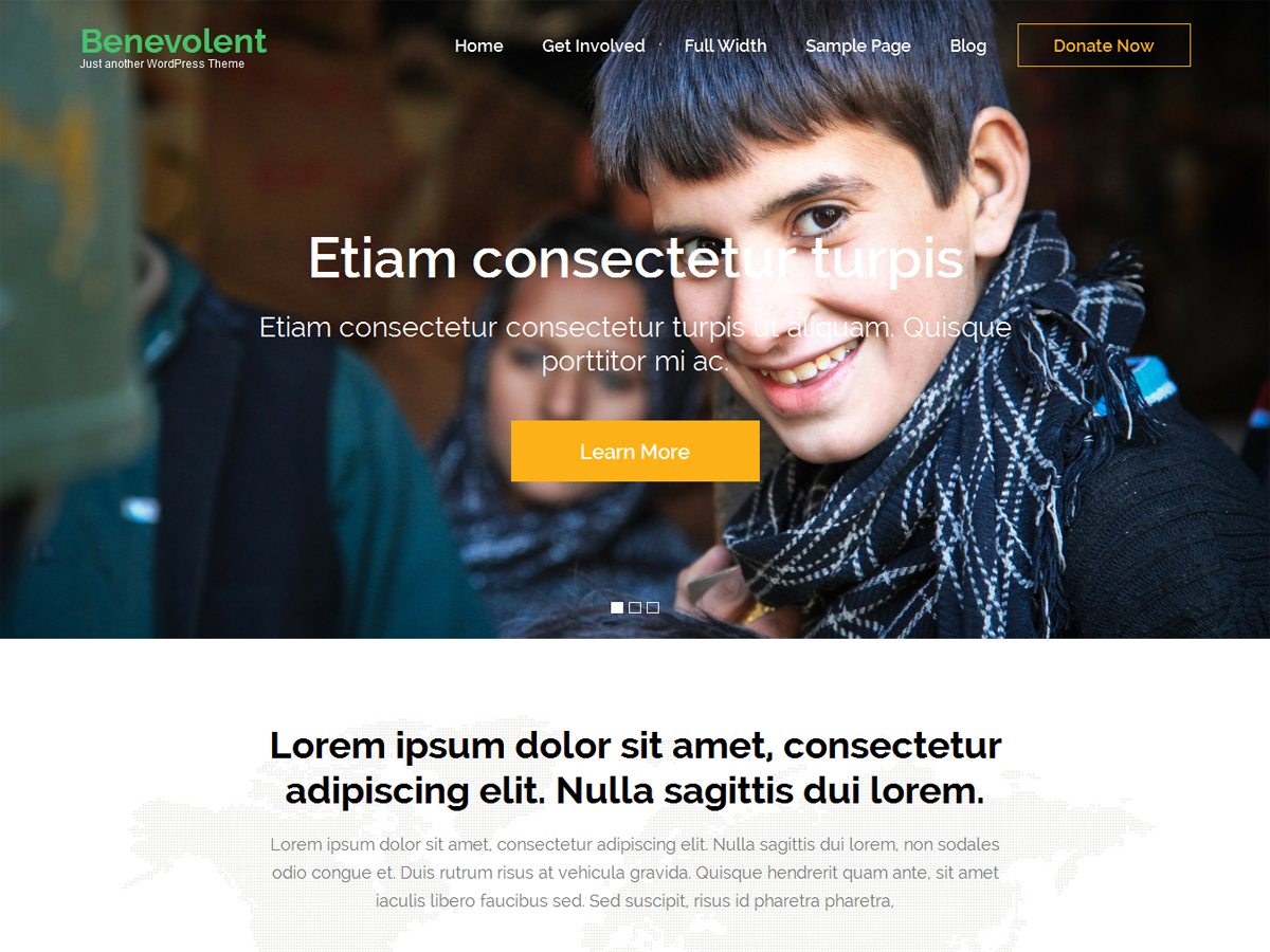 Benevolent Preview Wordpress Theme - Rating, Reviews, Preview, Demo & Download
