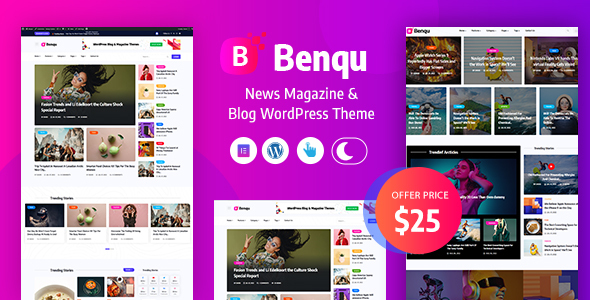 Benqu Preview Wordpress Theme - Rating, Reviews, Preview, Demo & Download
