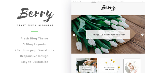 Berry Preview Wordpress Theme - Rating, Reviews, Preview, Demo & Download