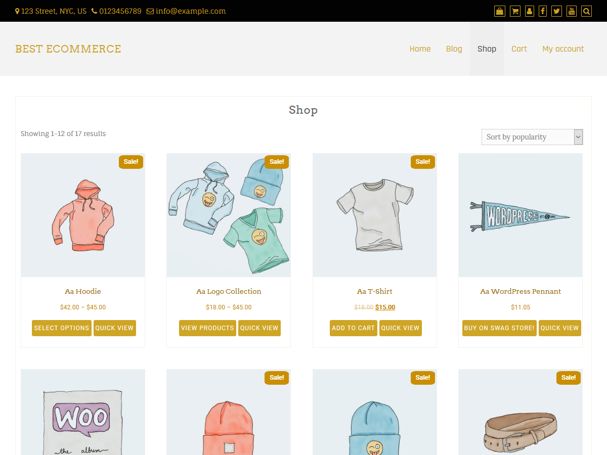 Best ECommerce Preview Wordpress Theme - Rating, Reviews, Preview, Demo & Download