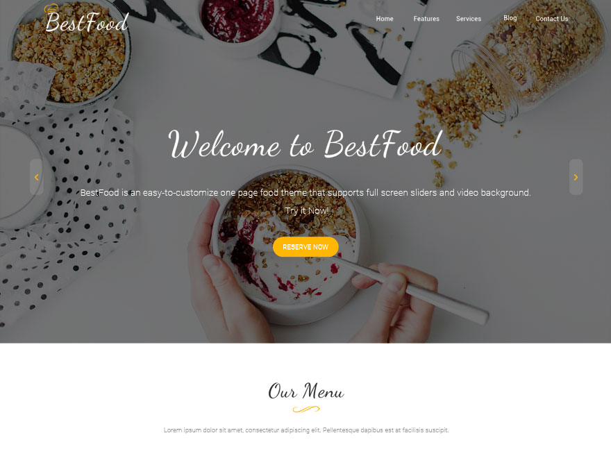 Best Food Preview Wordpress Theme - Rating, Reviews, Preview, Demo & Download