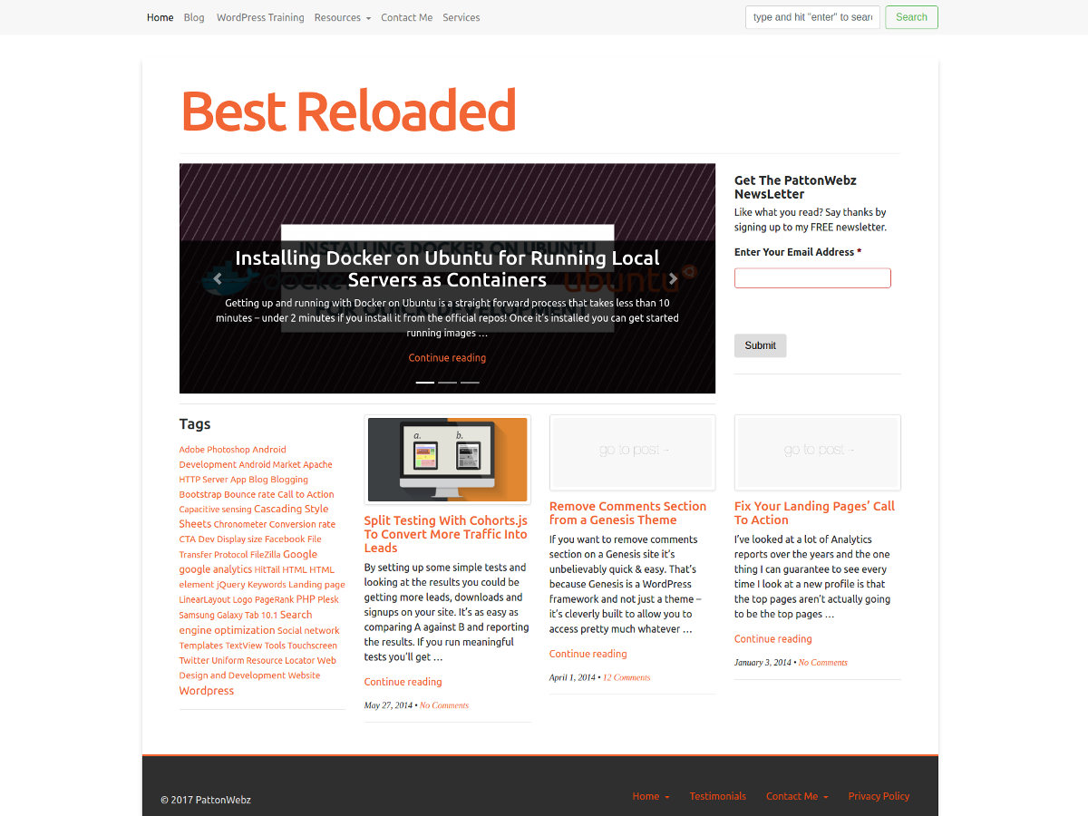 Best Reloaded Preview Wordpress Theme - Rating, Reviews, Preview, Demo & Download