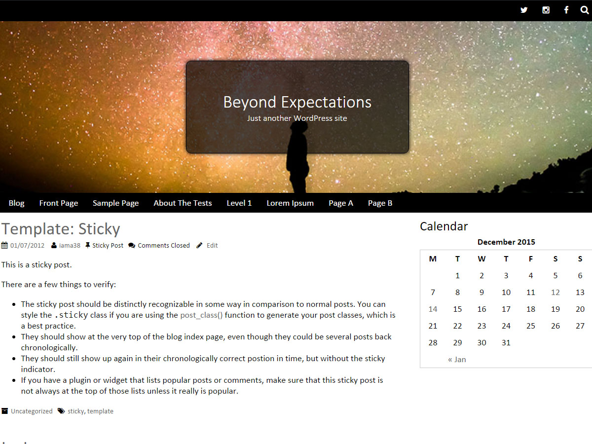 Beyond Expectations Preview Wordpress Theme - Rating, Reviews, Preview, Demo & Download