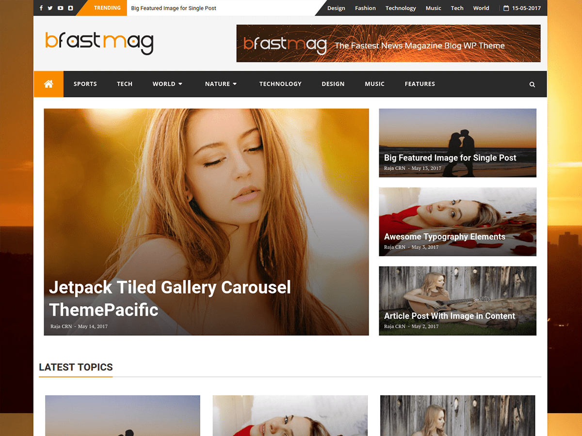 BFastMag Preview Wordpress Theme - Rating, Reviews, Preview, Demo & Download