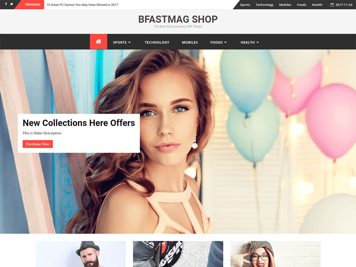BFastMag Shop Preview Wordpress Theme - Rating, Reviews, Preview, Demo & Download