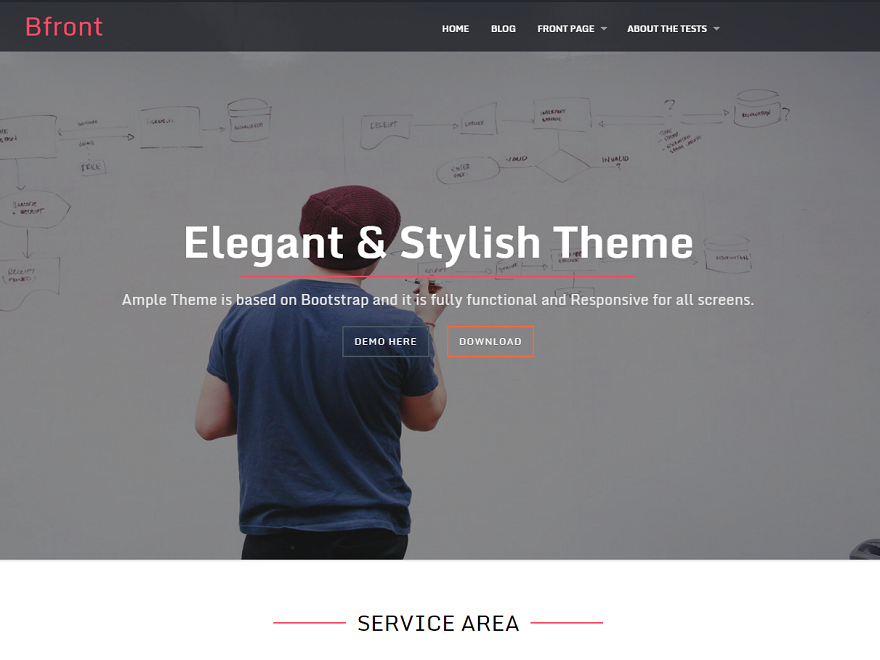 Bfront Preview Wordpress Theme - Rating, Reviews, Preview, Demo & Download