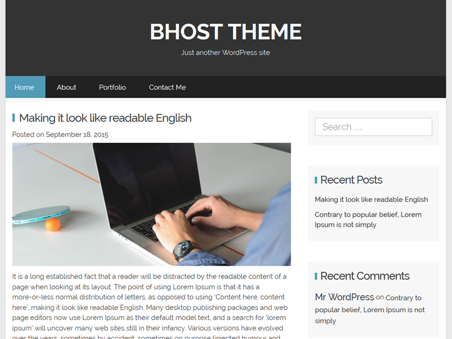 Bhost Preview Wordpress Theme - Rating, Reviews, Preview, Demo & Download