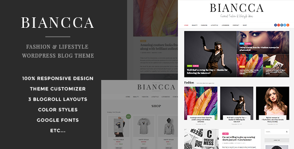 Biancca Preview Wordpress Theme - Rating, Reviews, Preview, Demo & Download