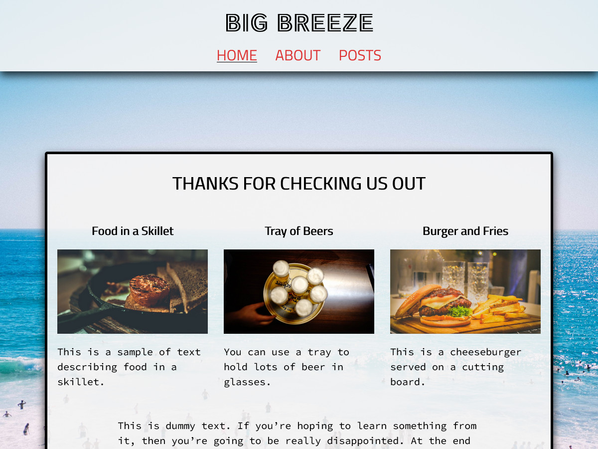 Big Breeze Preview Wordpress Theme - Rating, Reviews, Preview, Demo & Download