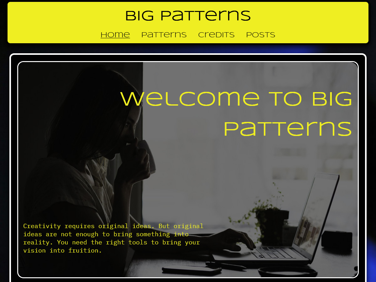 Big Patterns Preview Wordpress Theme - Rating, Reviews, Preview, Demo & Download