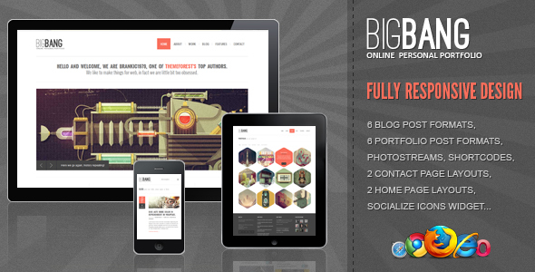 Bigbang Preview Wordpress Theme - Rating, Reviews, Preview, Demo & Download