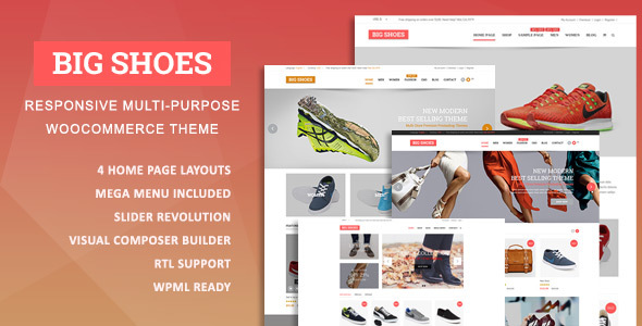 Bigshoes Responsive Preview Wordpress Theme - Rating, Reviews, Preview, Demo & Download