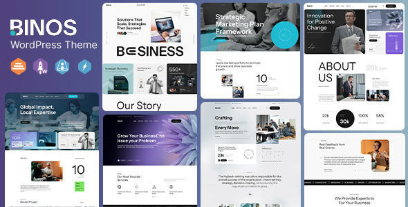 Binos Preview Wordpress Theme - Rating, Reviews, Preview, Demo & Download