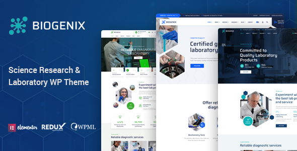 Biogenix Preview Wordpress Theme - Rating, Reviews, Preview, Demo & Download