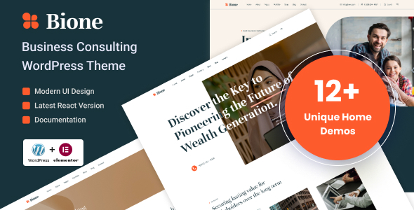 Bione Preview Wordpress Theme - Rating, Reviews, Preview, Demo & Download