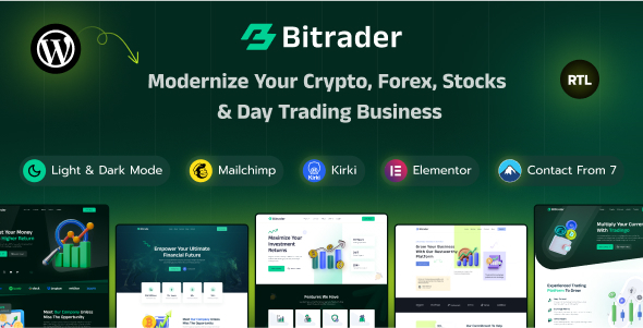 Bitrader Preview Wordpress Theme - Rating, Reviews, Preview, Demo & Download