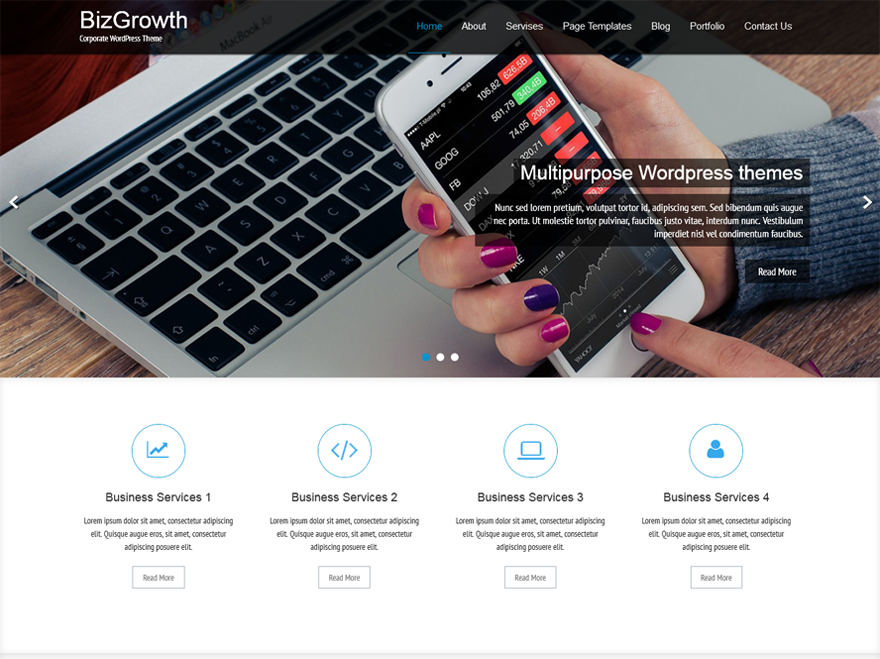 BizGrowth Preview Wordpress Theme - Rating, Reviews, Preview, Demo & Download