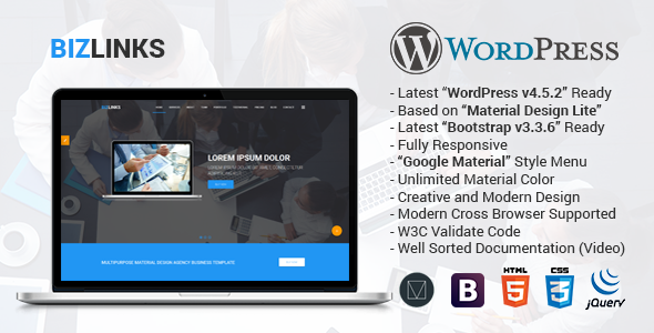 BizLinks Preview Wordpress Theme - Rating, Reviews, Preview, Demo & Download